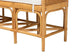 Nairi Modern Bohemian Natural Brown Rattan Bench FredCo