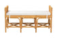 Nairi Modern Bohemian Natural Brown Rattan Bench FredCo