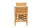Nairi Modern Bohemian Natural Brown Rattan Bench FredCo