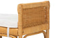 Nairi Modern Bohemian Natural Brown Rattan Bench FredCo