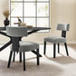 Nalani Fabric Upholstered Dining Chairs Set of 2 by Modway FredCo