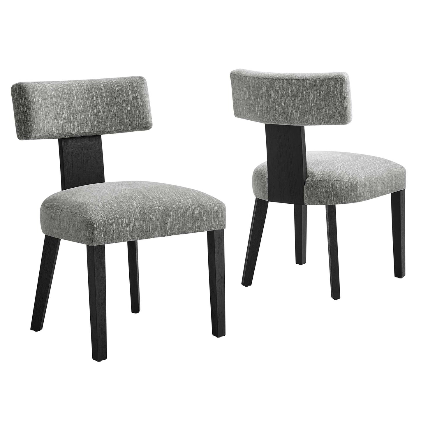 Nalani Fabric Upholstered Dining Chairs Set of 2 by Modway FredCo