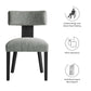 Nalani Fabric Upholstered Dining Chairs Set of 2 by Modway FredCo