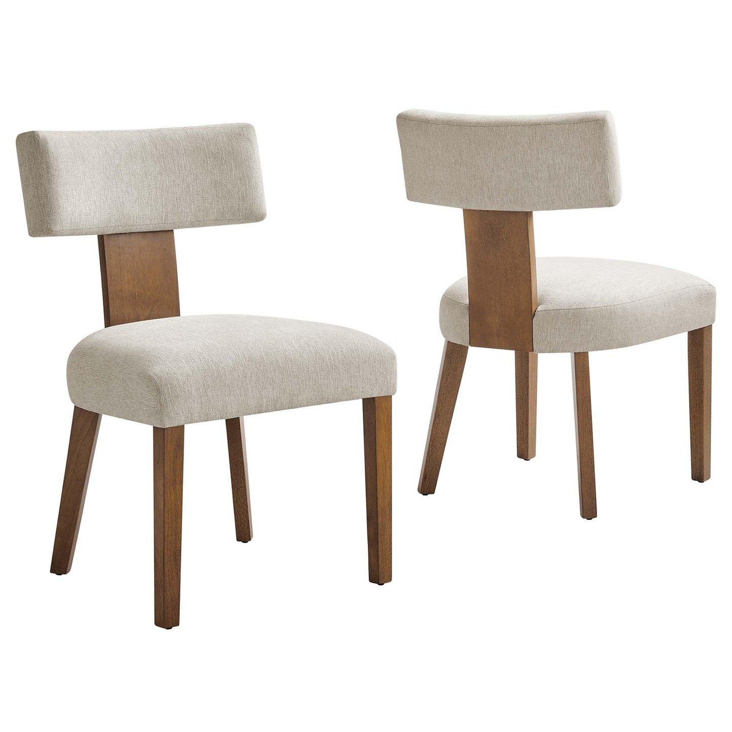 Nalani Fabric Upholstered Dining Chairs Set of 2 by Modway FredCo