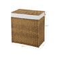 Natural Handwoven Double Laundry Hamper FredCo