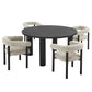 Nautica 5-Piece Round Outdoor Patio Aluminum Dining Table and Chairs Set by Modway FredCo
