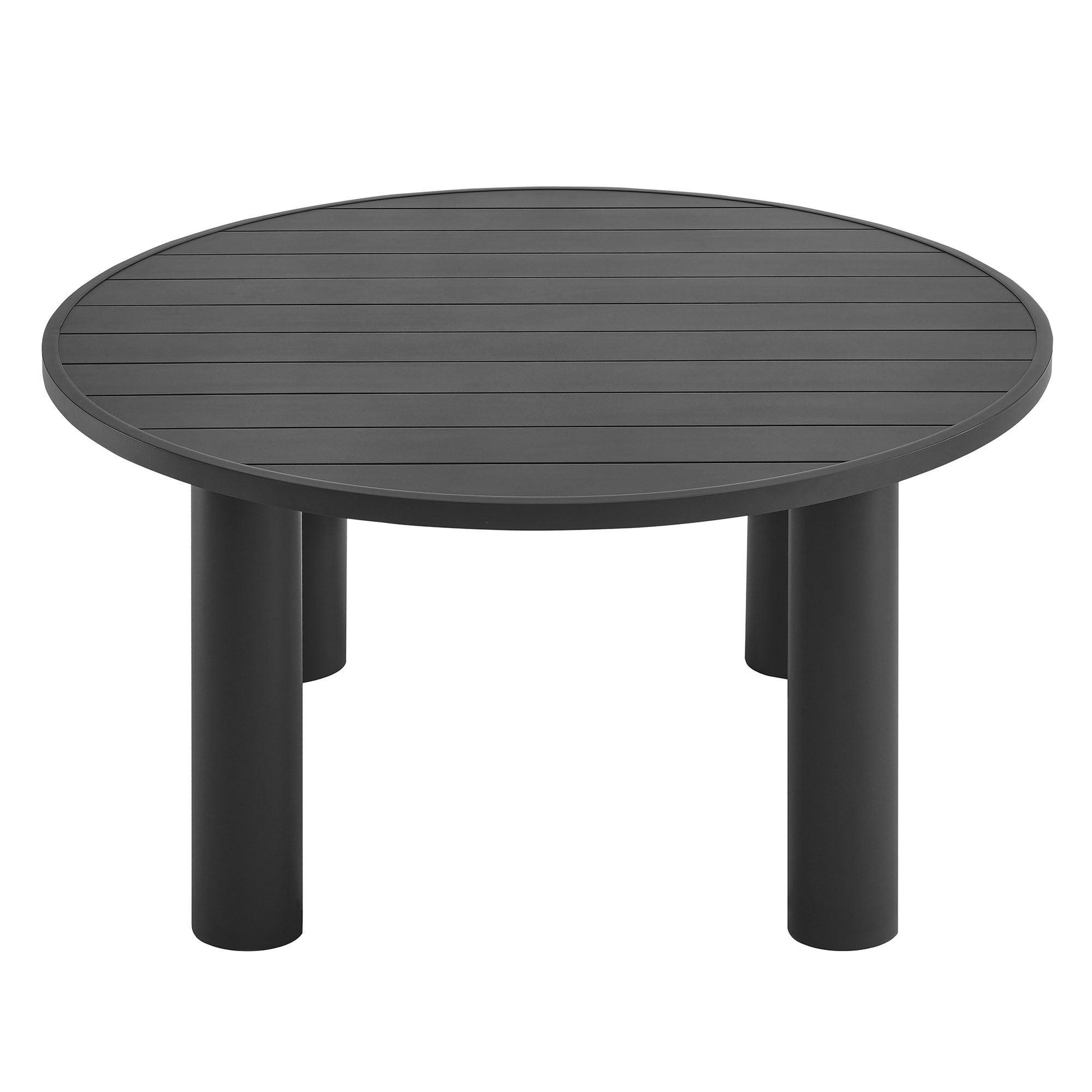 Nautica Outdoor Patio 60" Round Aluminum Dining Table by Modway FredCo