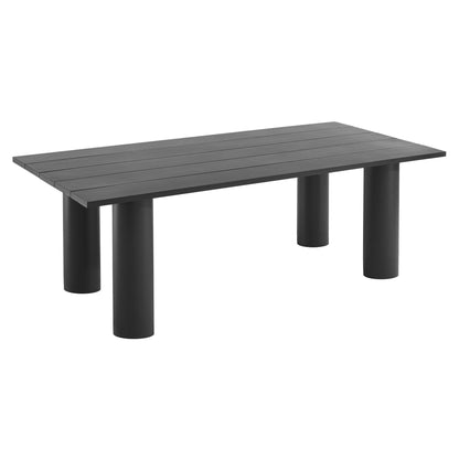 Nautica Outdoor Patio 87" Rectangular Aluminum Dining Table by Modway FredCo