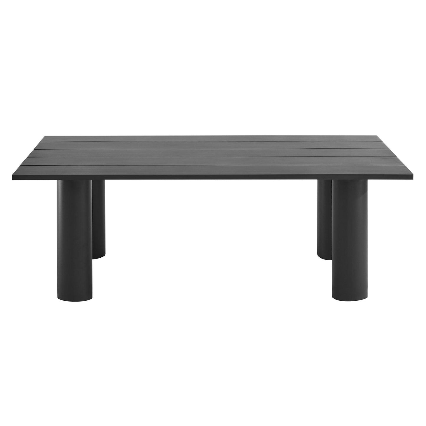 Nautica Outdoor Patio 87" Rectangular Aluminum Dining Table by Modway FredCo