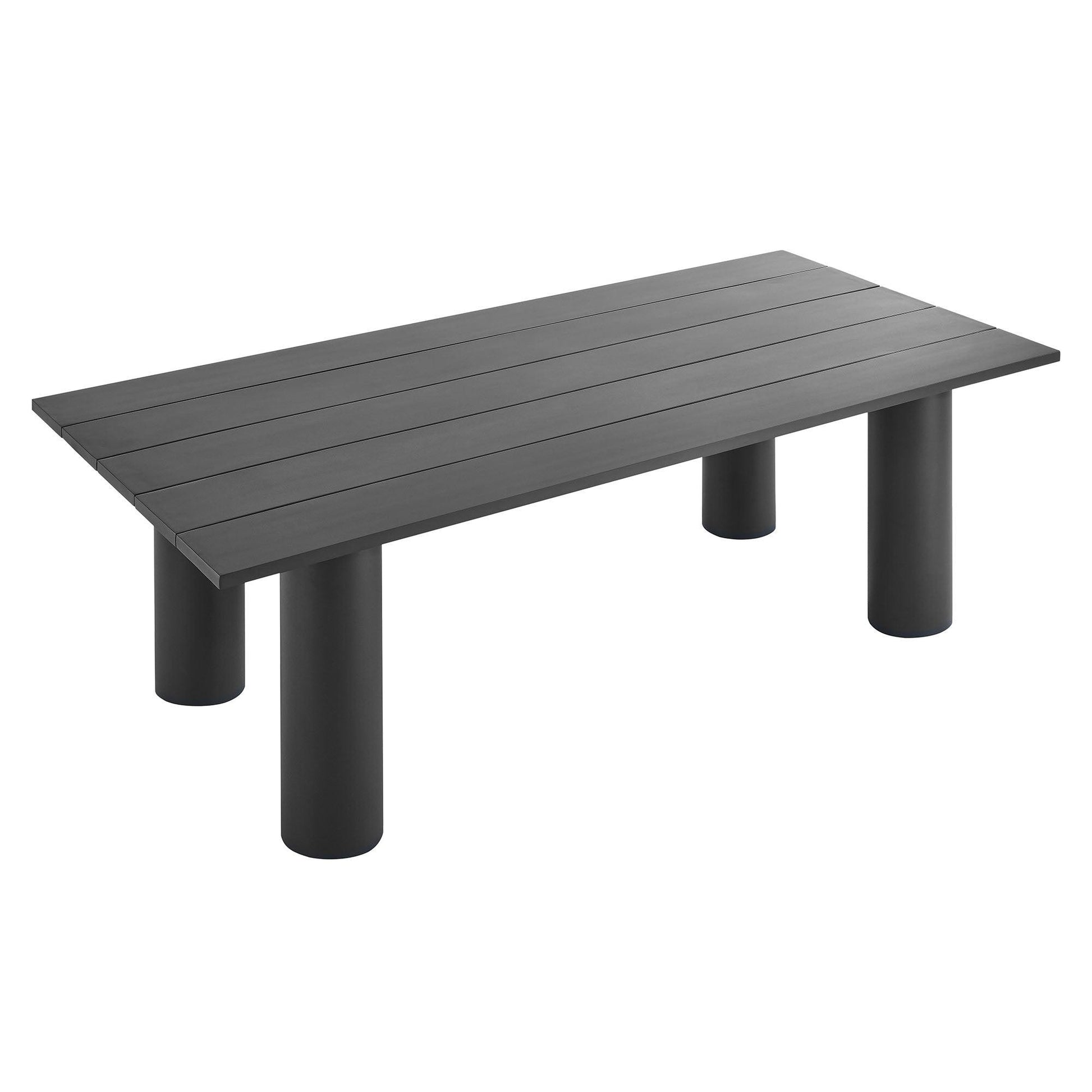 Nautica Outdoor Patio 87" Rectangular Aluminum Dining Table by Modway FredCo