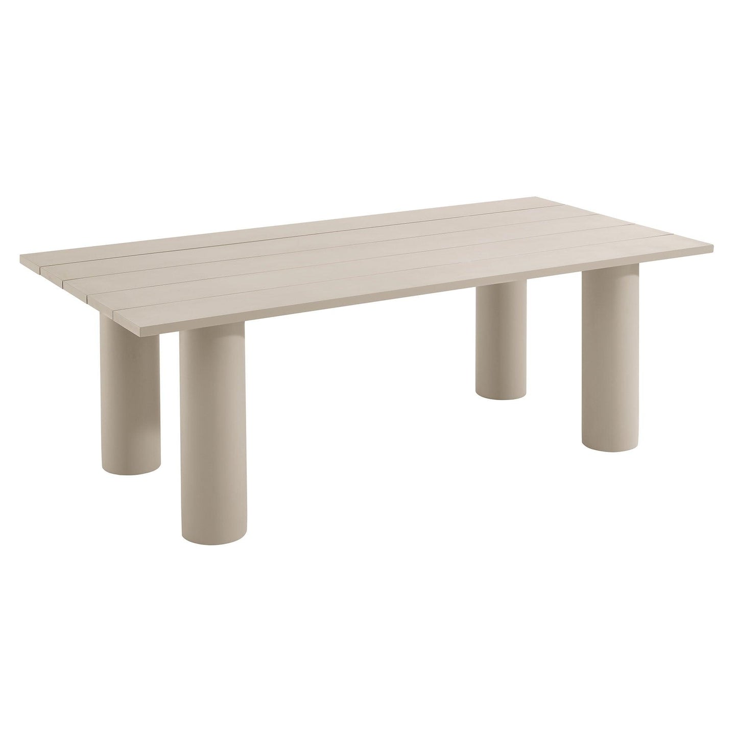 Nautica Outdoor Patio 87" Rectangular Aluminum Dining Table by Modway FredCo