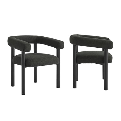 Nautica Outdoor Patio Aluminum Dining Armchairs Set of 2 by Modway FredCo