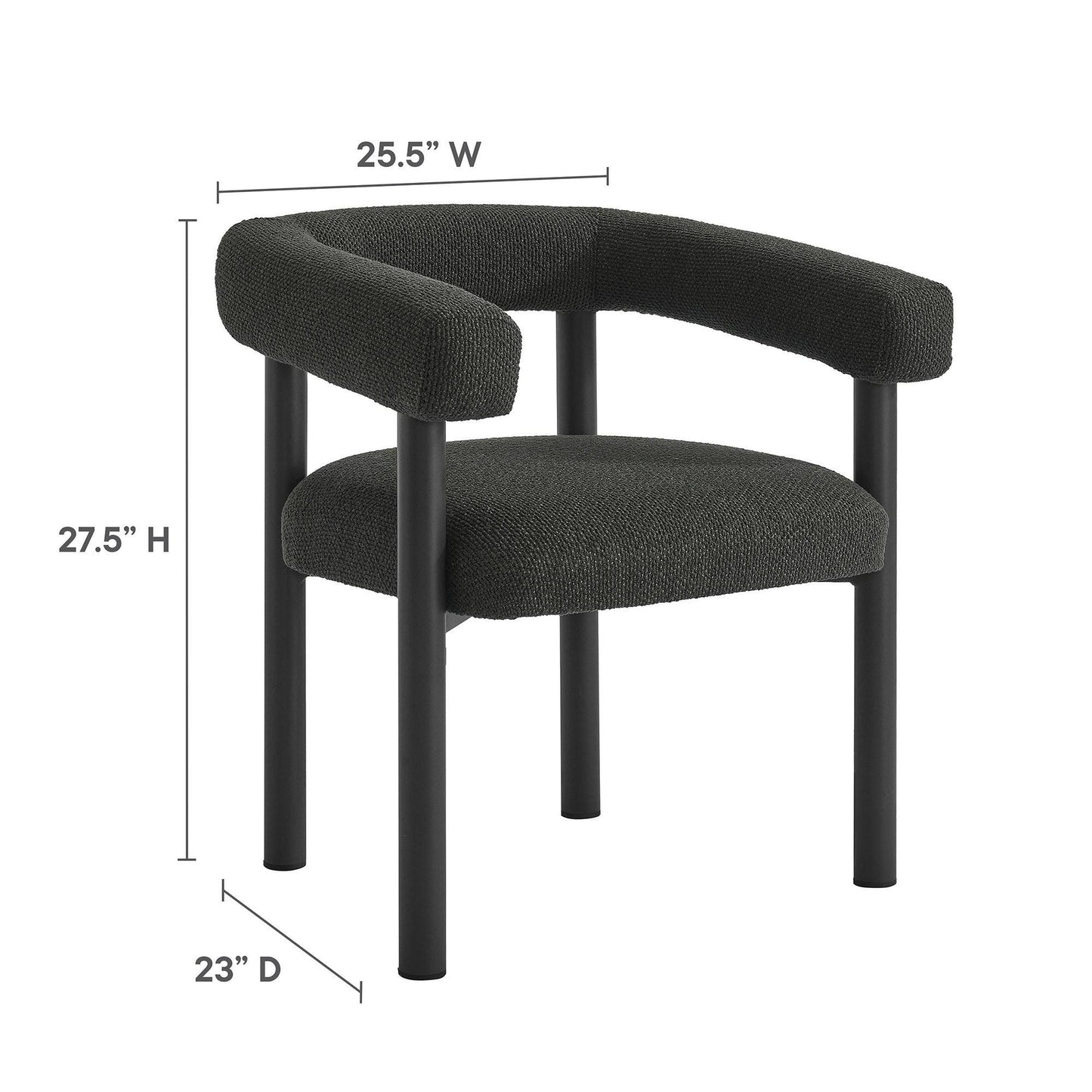 Nautica Outdoor Patio Aluminum Dining Armchairs Set of 2 by Modway FredCo