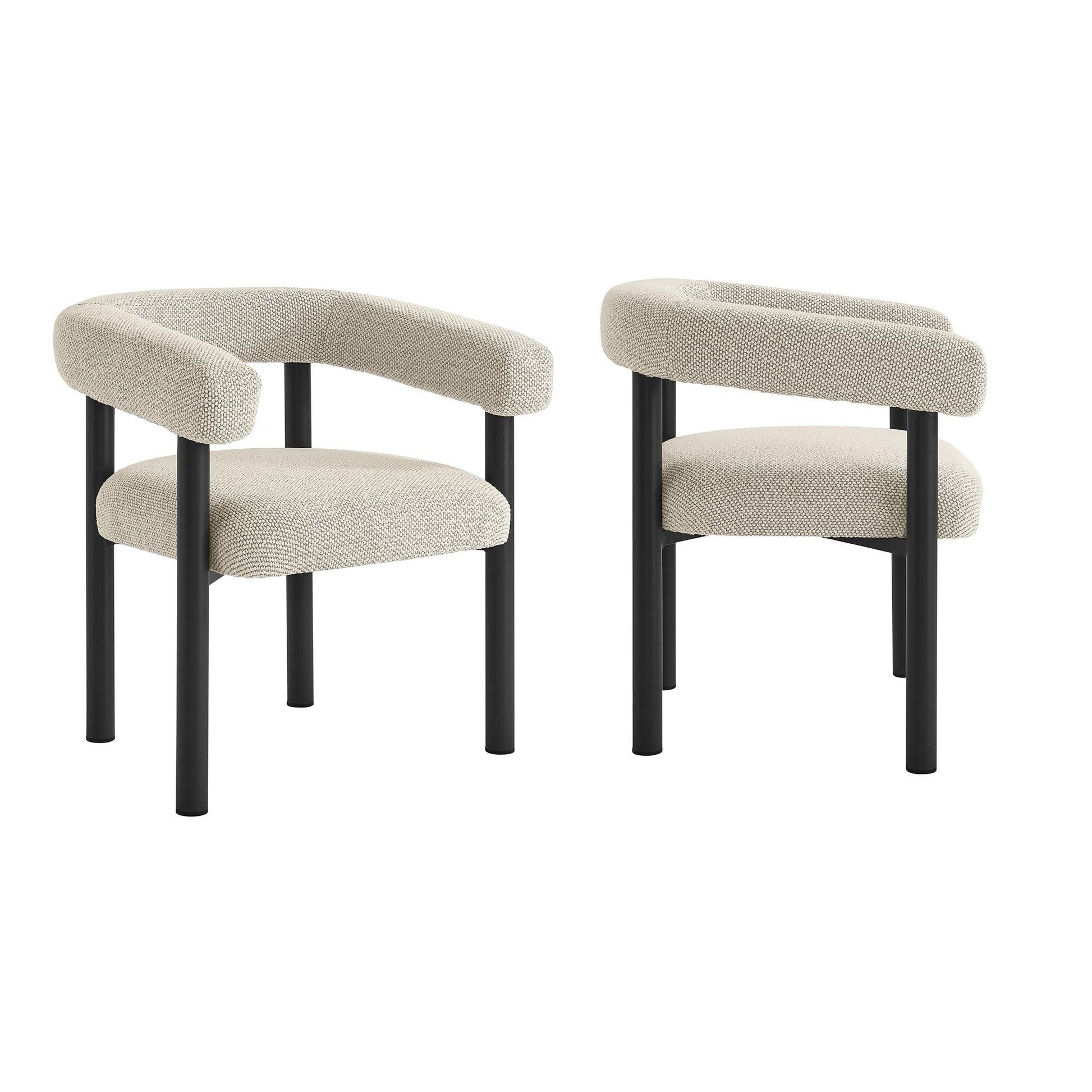Nautica Outdoor Patio Aluminum Dining Armchairs Set of 2 by Modway FredCo