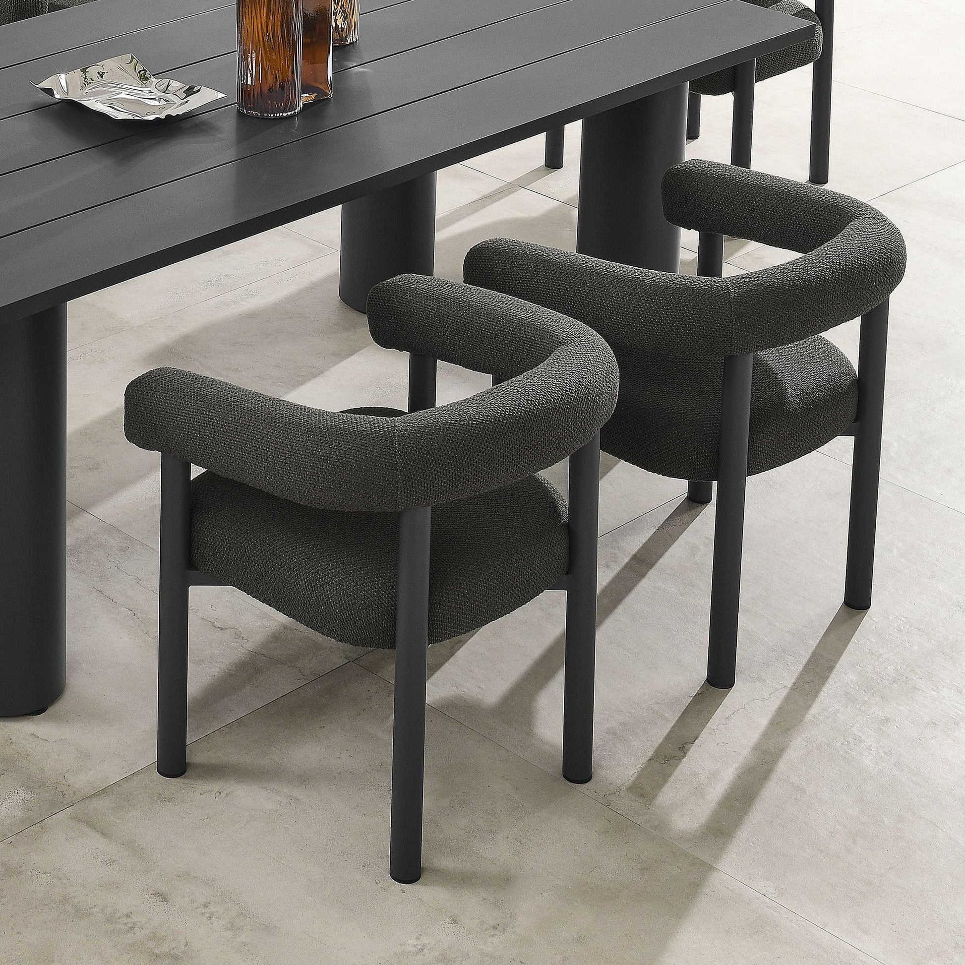 Nautica Outdoor Patio Aluminum Dining Armchairs Set of 2 by Modway FredCo