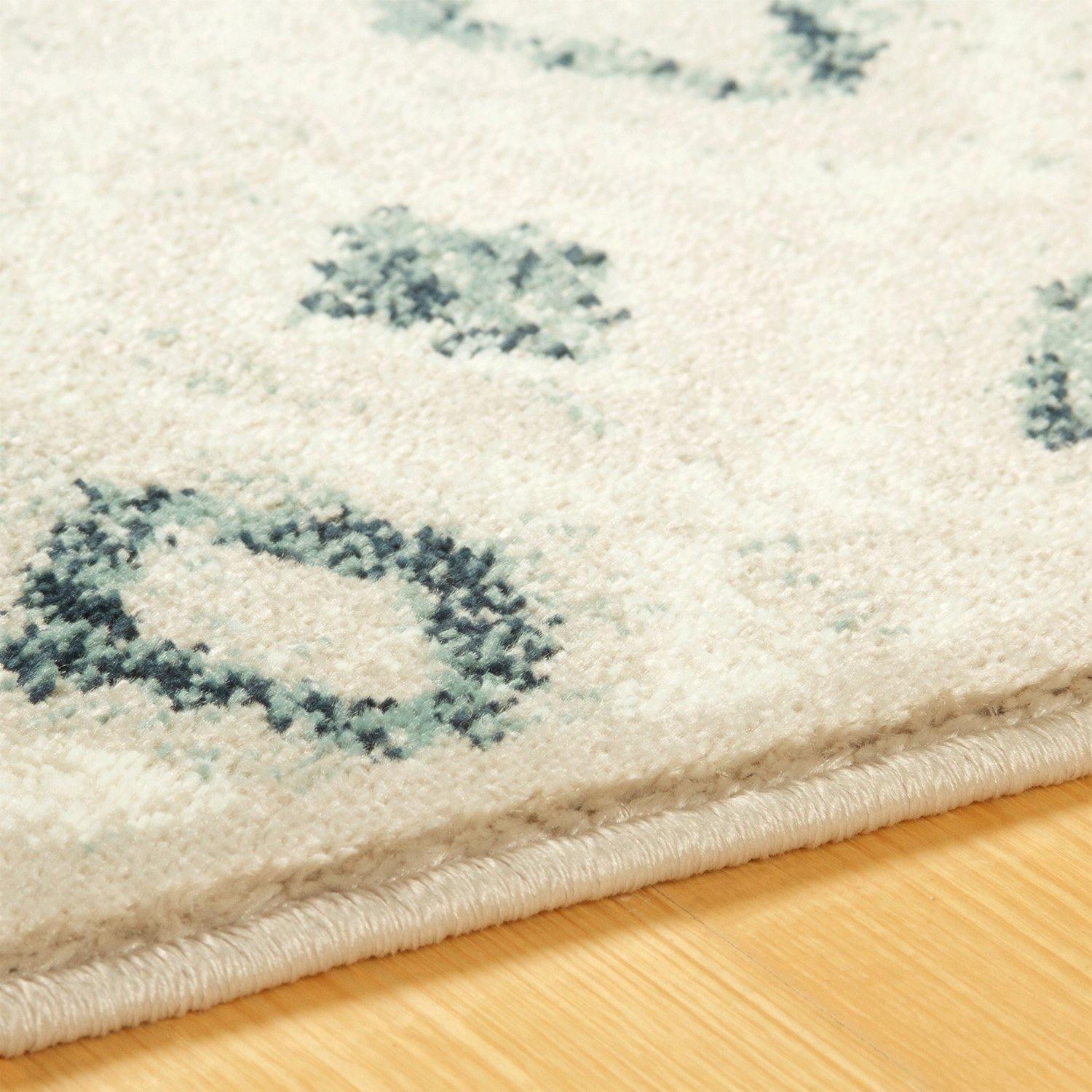 Navan Modern Floral Damask Trellis Rug FredCo