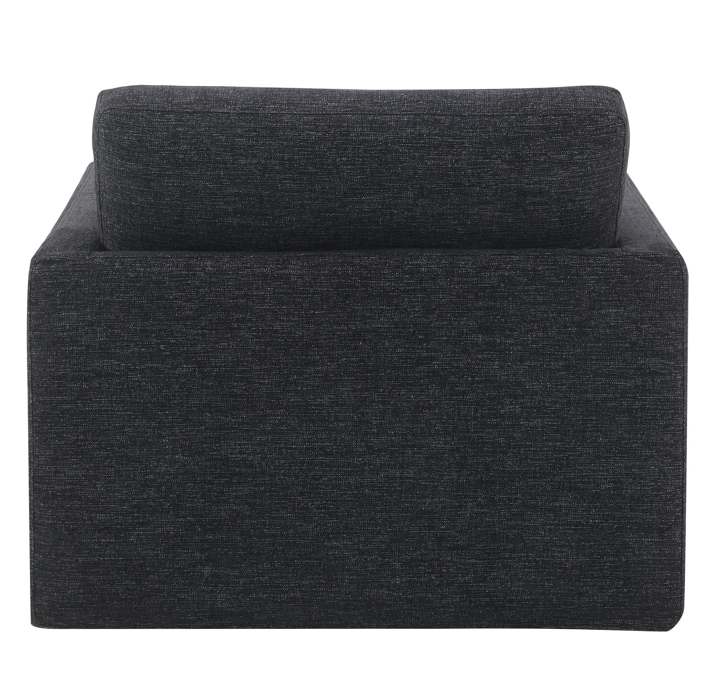 Naveen Dark Gray Fabric Swivel Chair with 1 Toss Pillow FredCo