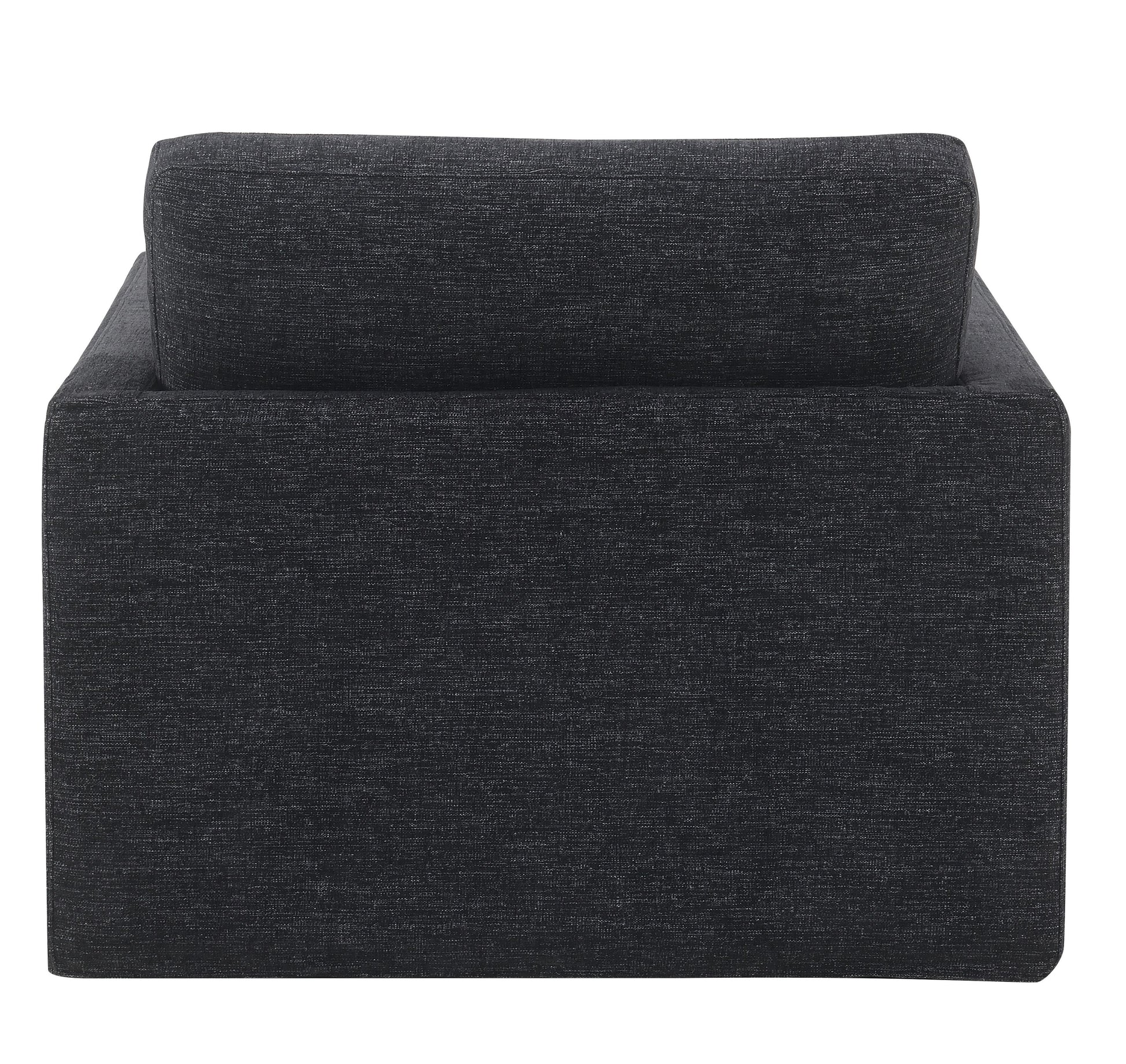 Naveen Dark Gray Fabric Swivel Chair with 1 Toss Pillow FredCo