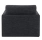 Naveen Dark Gray Fabric Swivel Chair with 1 Toss Pillow FredCo