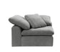 Naveen Gray Linen Modular 7 Piece Sectional Sofa with Ottoman FredCo