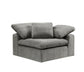 Naveen Gray Linen Modular 7 Piece Sectional Sofa with Ottoman FredCo