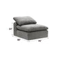 Naveen Gray Linen Modular 7 Piece Sectional Sofa with Ottoman FredCo