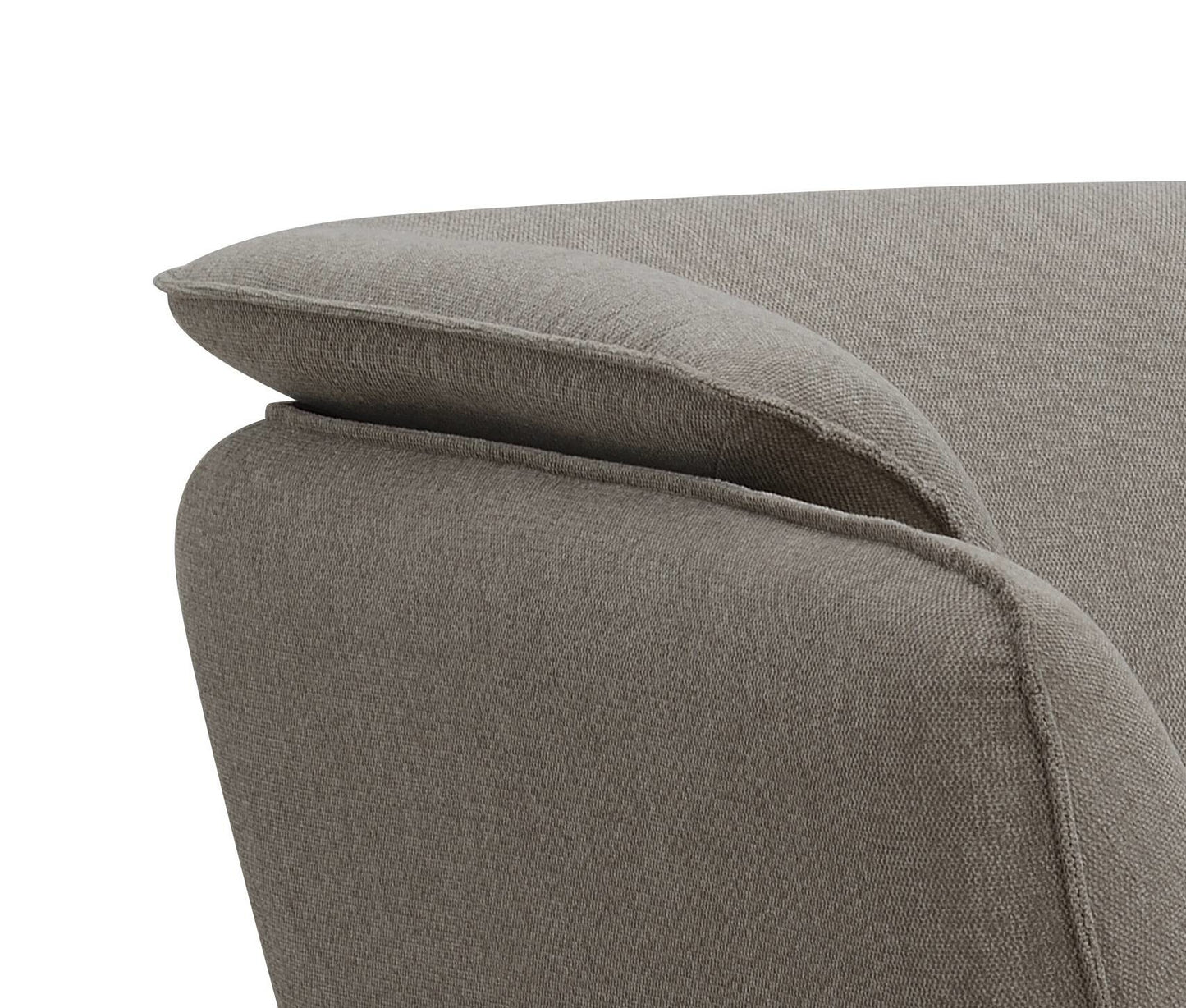 Nayeli Brown Linen Loveseat FredCo