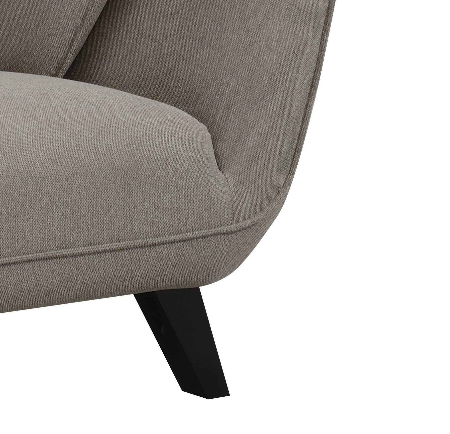 Nayeli Brown Linen Loveseat FredCo