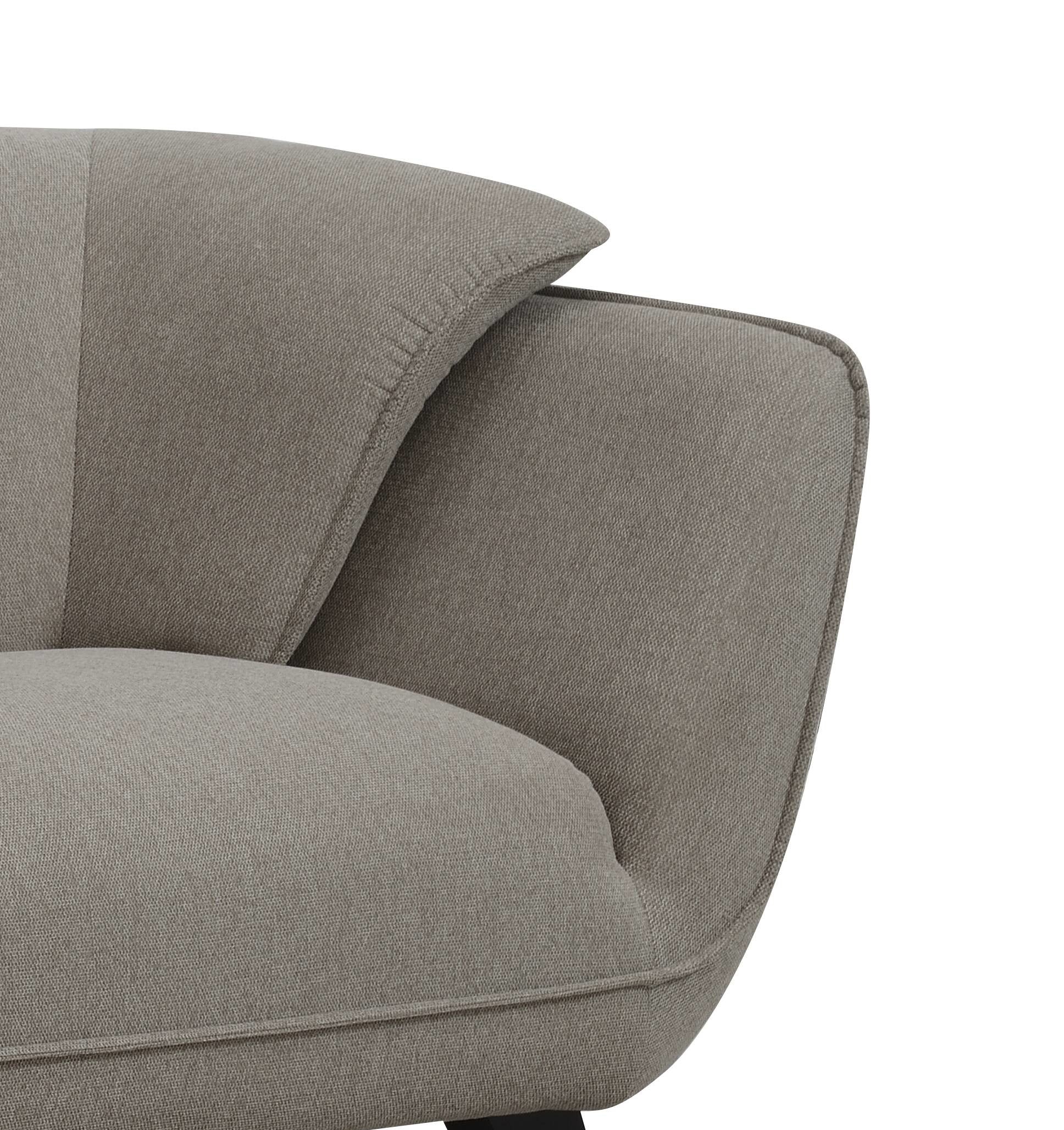 Nayeli Brown Linen Sofa FredCo