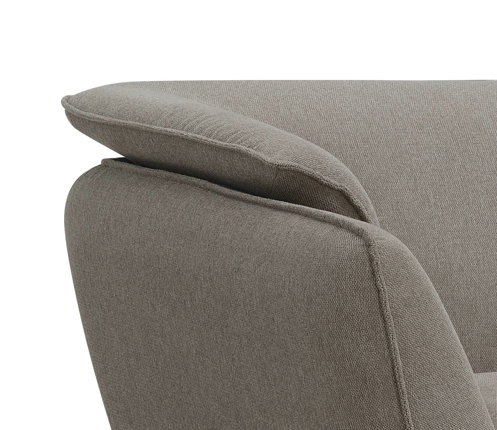 Nayeli Brown Linen Sofa FredCo