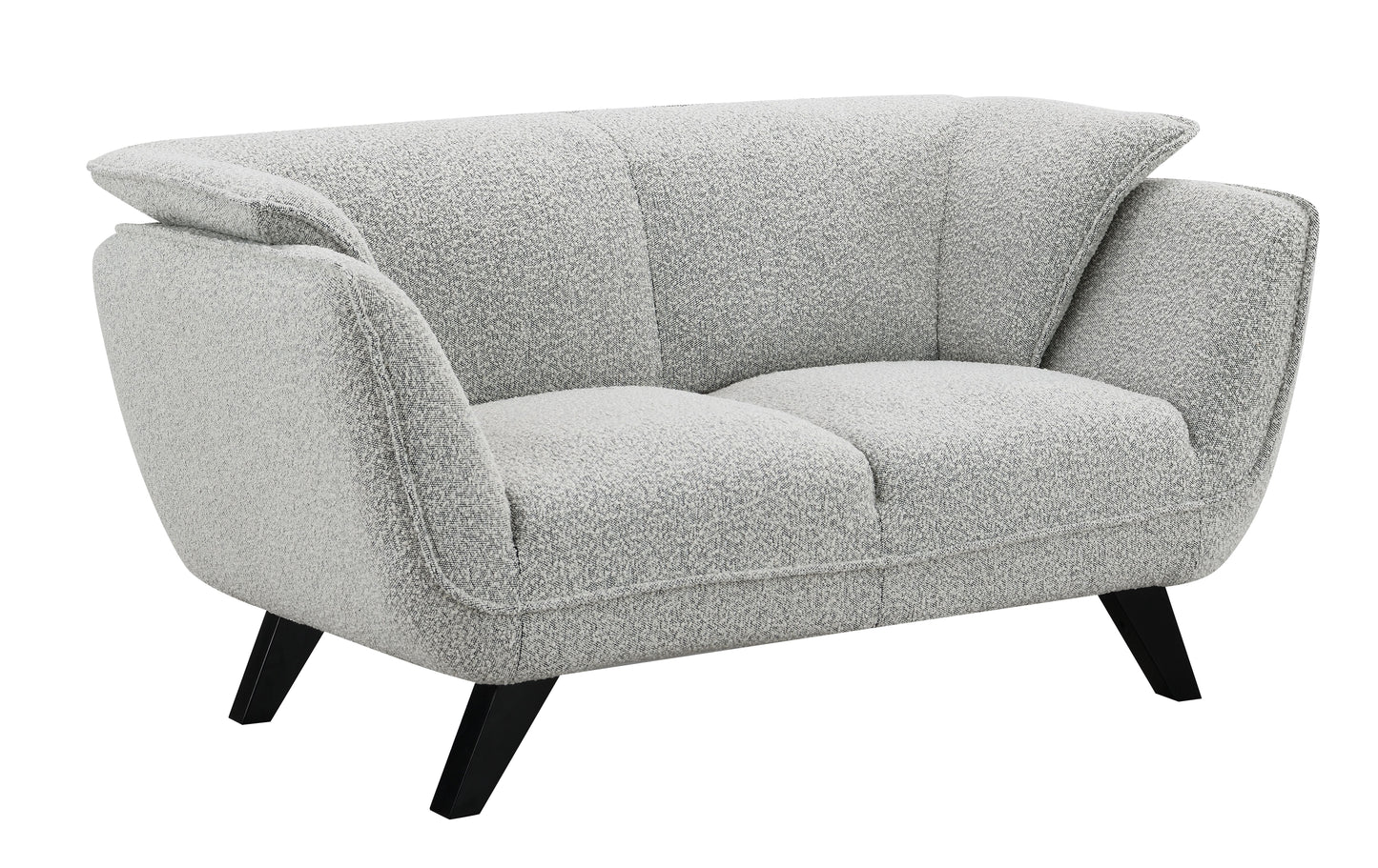 Nayeli Light Gray Boucle Loveseat FredCo