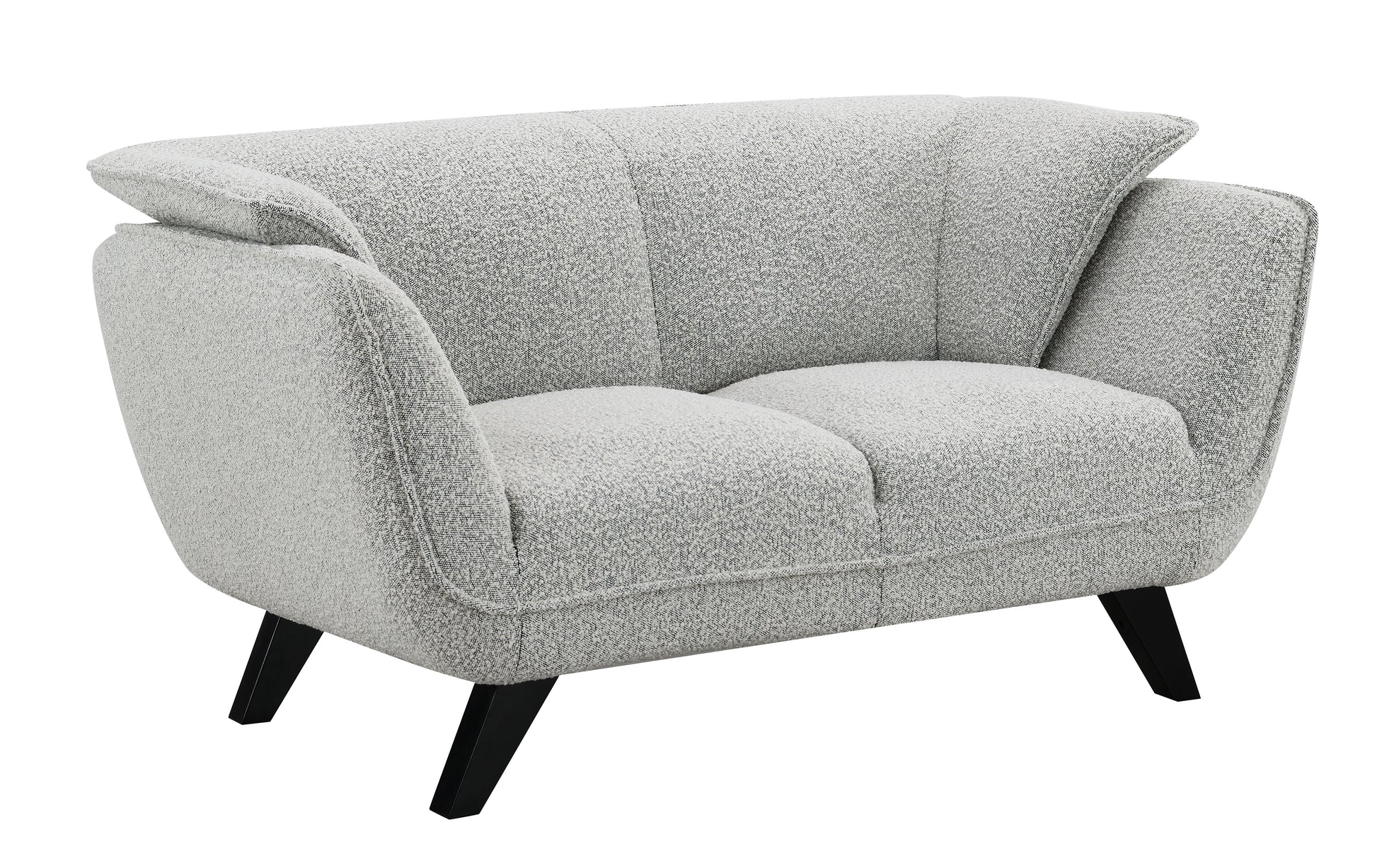Nayeli Light Gray Boucle Loveseat FredCo
