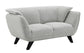 Nayeli Light Gray Boucle Loveseat FredCo