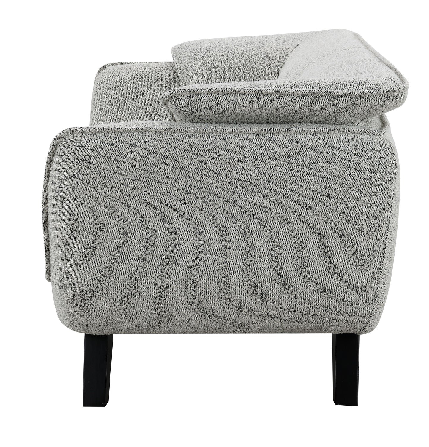 Nayeli Light Gray Boucle Loveseat FredCo