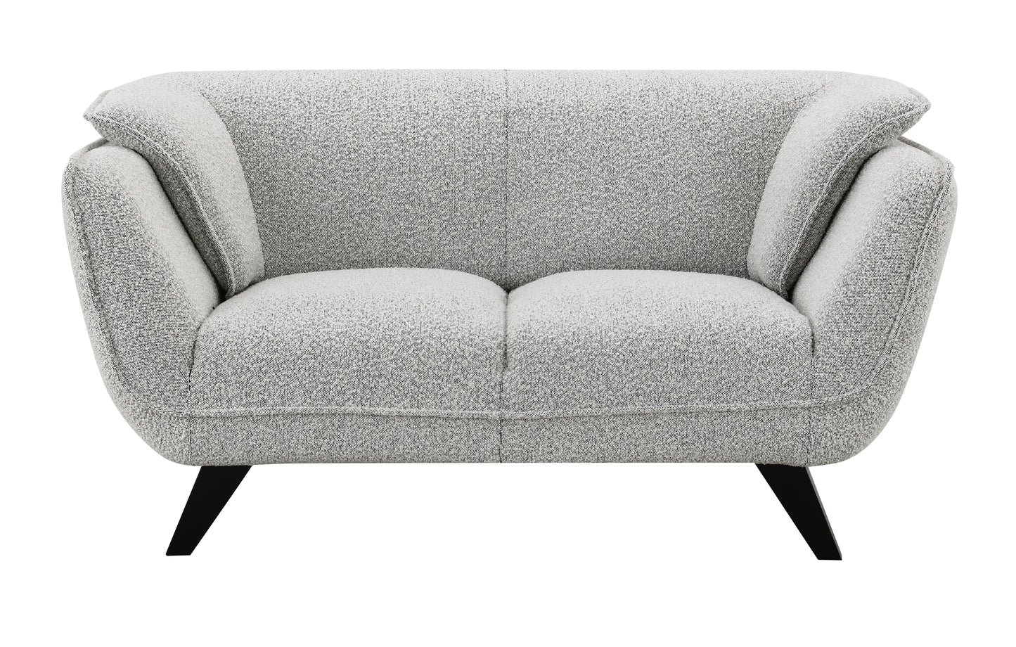 Nayeli Light Gray Boucle Loveseat FredCo