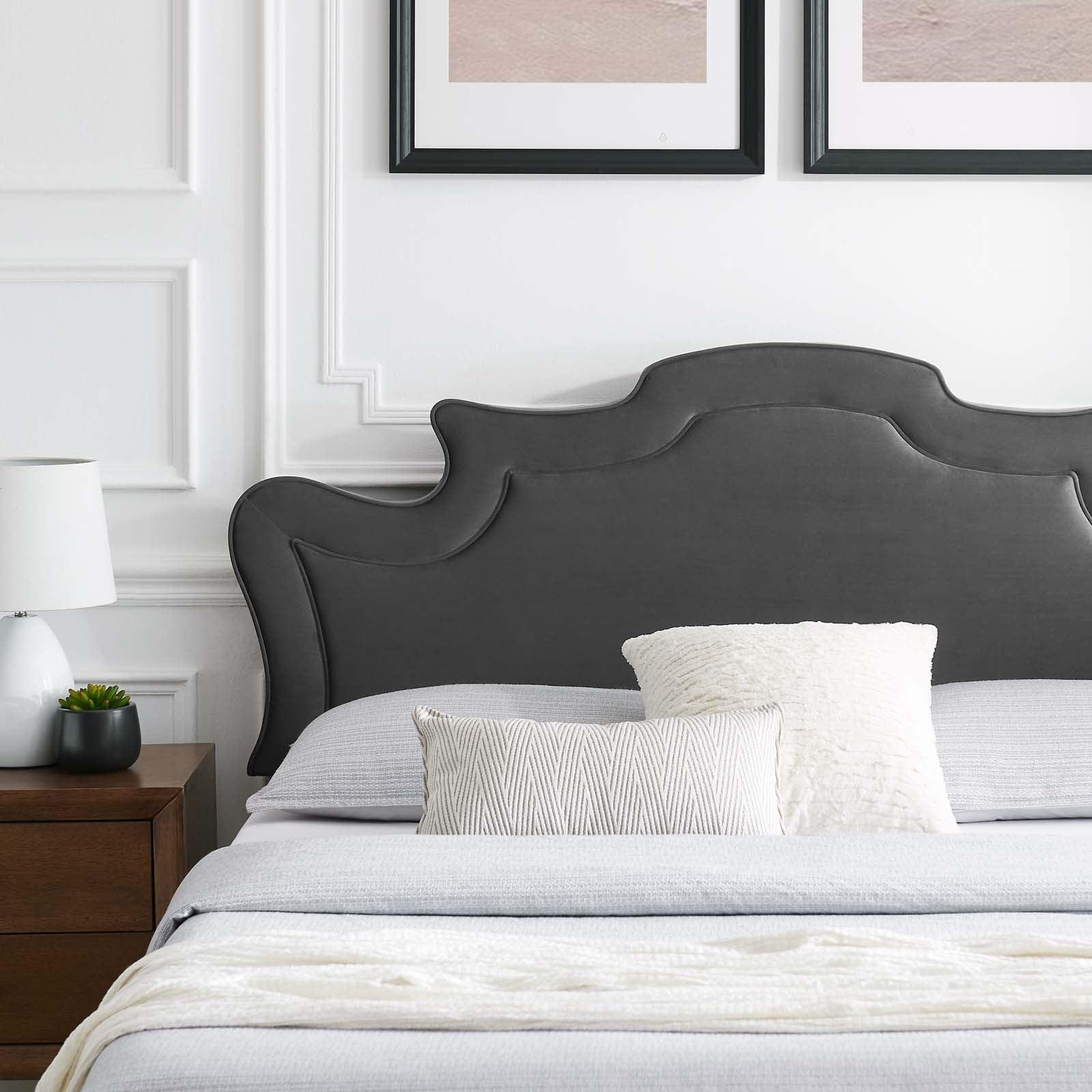 Neena Performance Velvet Queen Bed, MOD-6830 FredCo