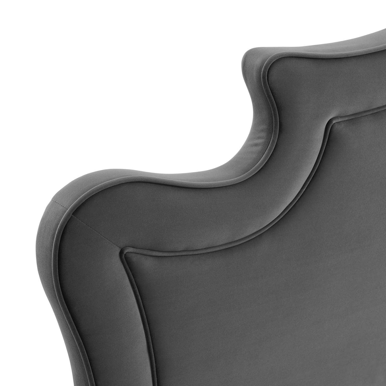 Neena Performance Velvet Queen Bed, MOD-6830 FredCo