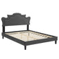 Neena Performance Velvet Queen Bed, MOD-6830 FredCo