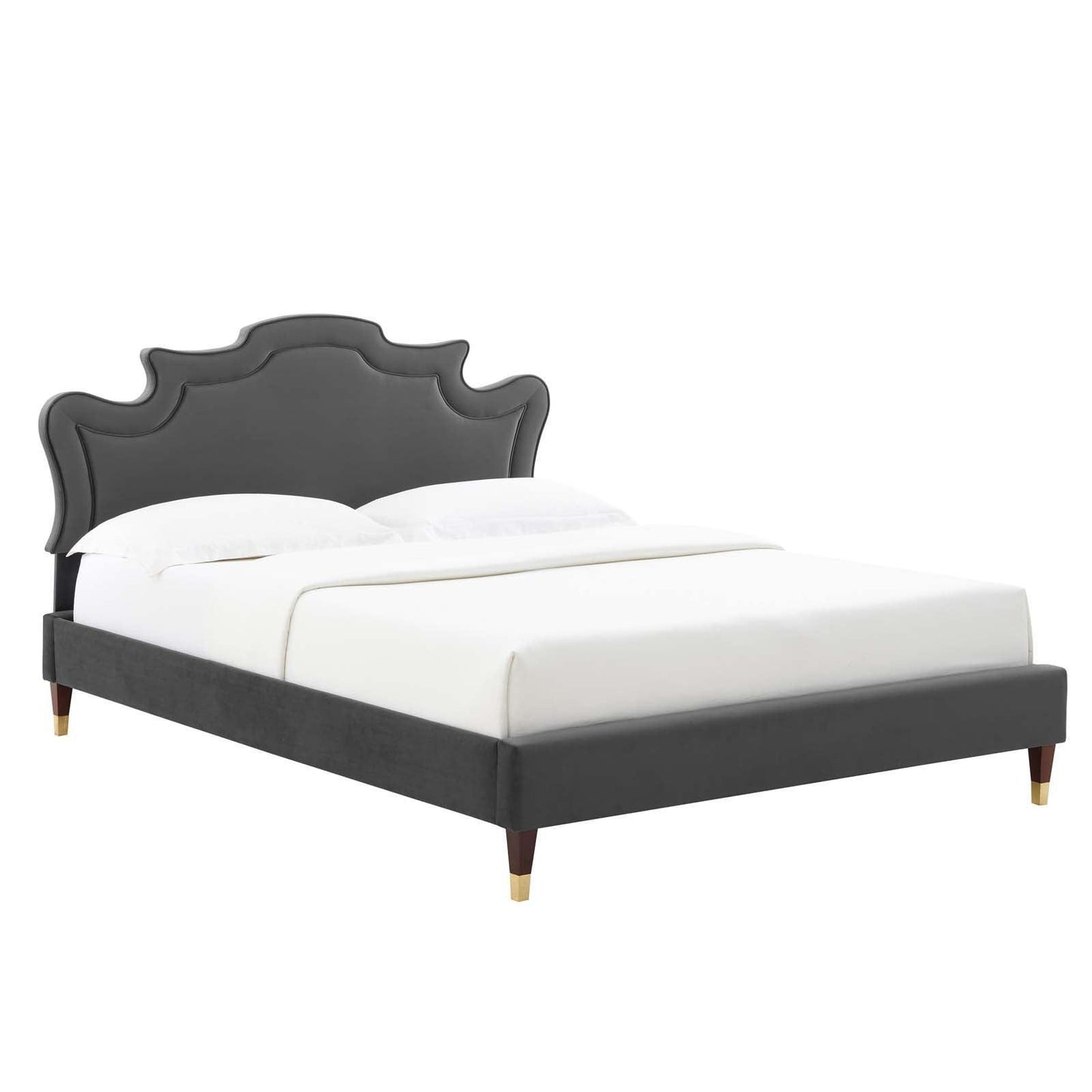 Neena Performance Velvet Twin Bed, MOD-6795 FredCo