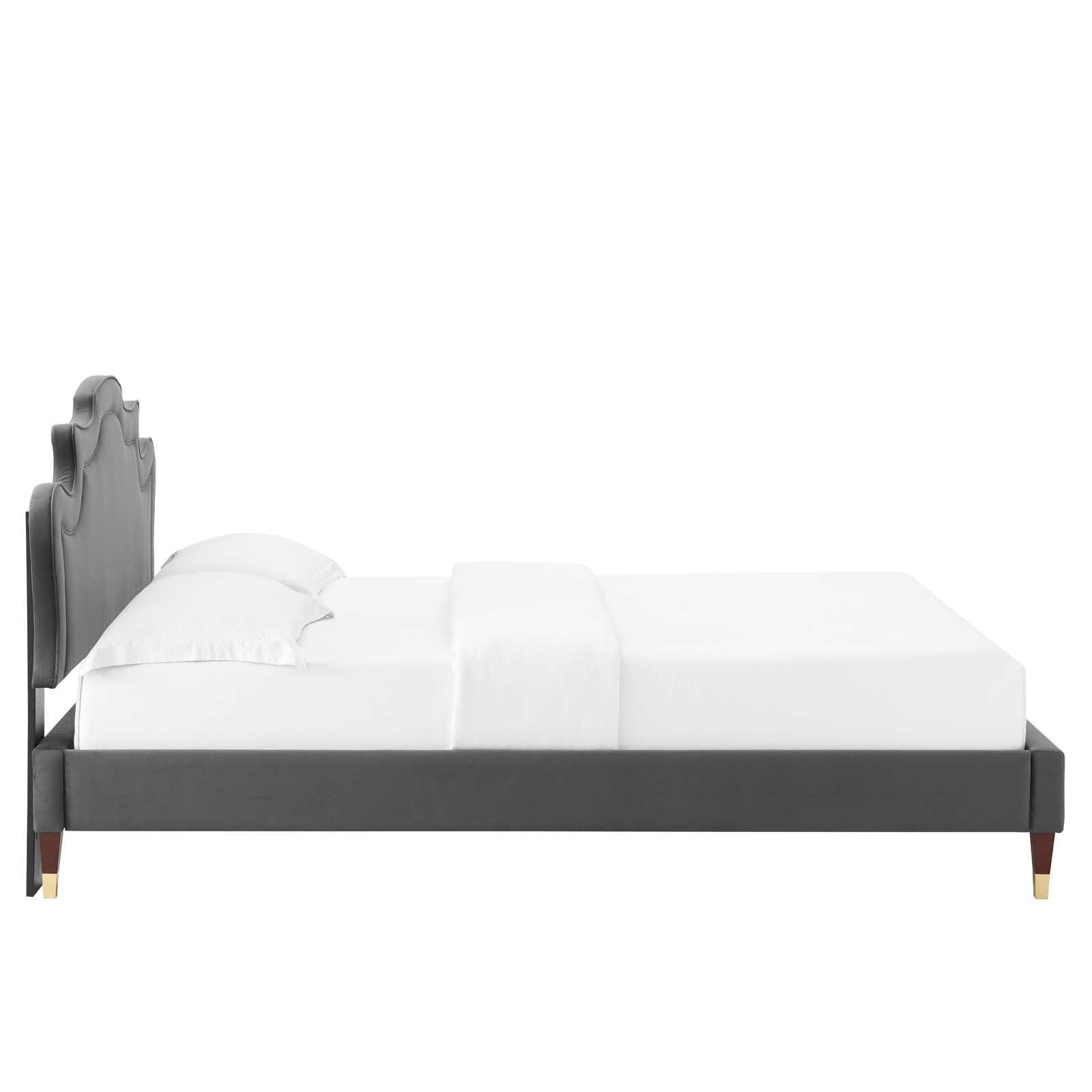 Neena Performance Velvet Twin Bed, MOD-6795 FredCo