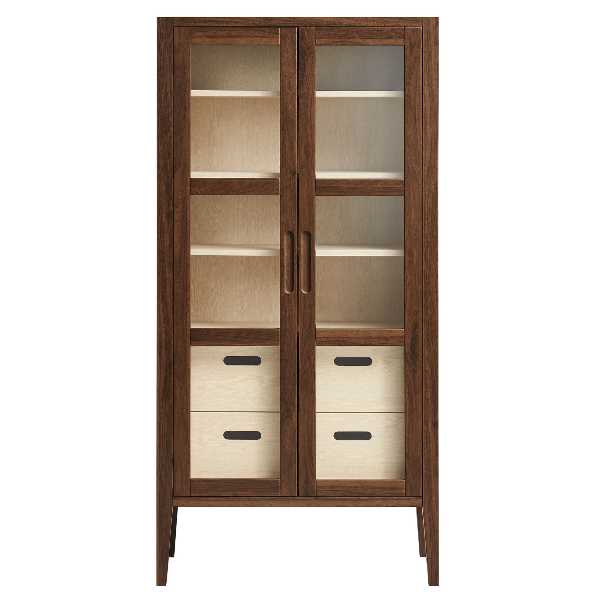 Nell 71" Glass Door Tall Display Storage Cabinet by Modway EEI-7320 FredCo