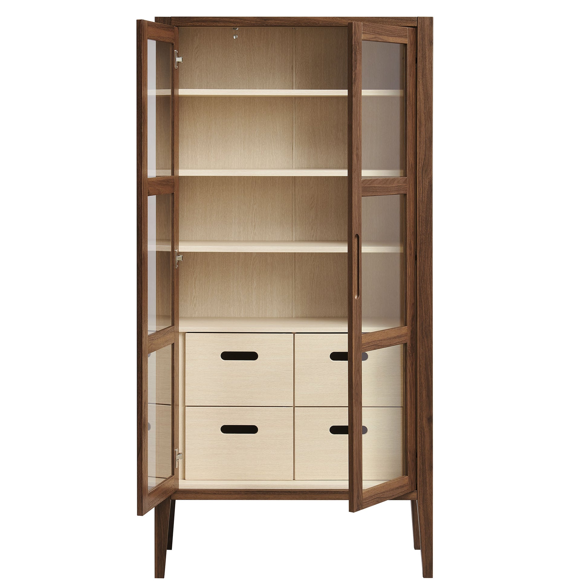 Nell 71" Glass Door Tall Display Storage Cabinet by Modway EEI-7320 FredCo