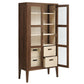 Nell 71" Glass Door Tall Display Storage Cabinet by Modway EEI-7320 FredCo