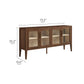 Nell 72" Glass Door Sideboard Storage Display Cabinet by Modway EEI-7319 FredCo