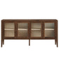 Nell 72" Glass Door Sideboard Storage Display Cabinet by Modway EEI-7319 FredCo