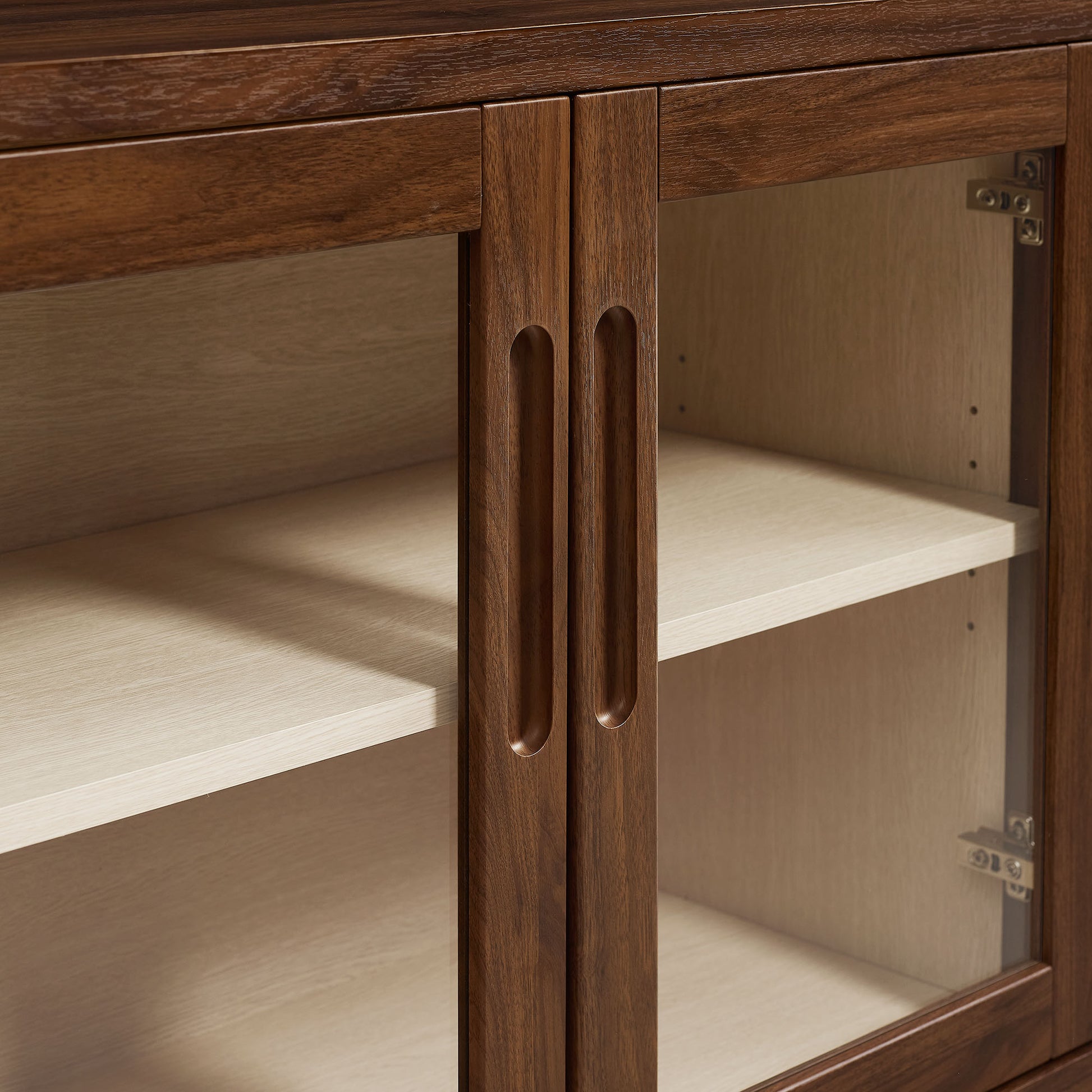 Nell 72" Glass Door Sideboard Storage Display Cabinet by Modway EEI-7319 FredCo