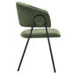 Nella Upholstered Heathered Chenille Dining Chairs Set of 2 by Modway FredCo
