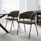 Nella Upholstered Heathered Chenille Dining Chairs Set of 2 by Modway FredCo