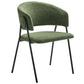 Nella Upholstered Heathered Chenille Dining Chairs Set of 2 by Modway FredCo