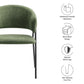Nella Upholstered Heathered Chenille Dining Chairs Set of 2 by Modway FredCo